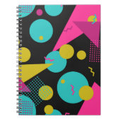 Retro 80er Memphis Geometric Design Notizblock (Vorderseite)