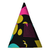 Retro 80er Memphis Geometric Design Partyhütchen (Rechts)