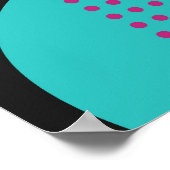 Retro 80er Memphis Geometric Design Poster (Ecke)