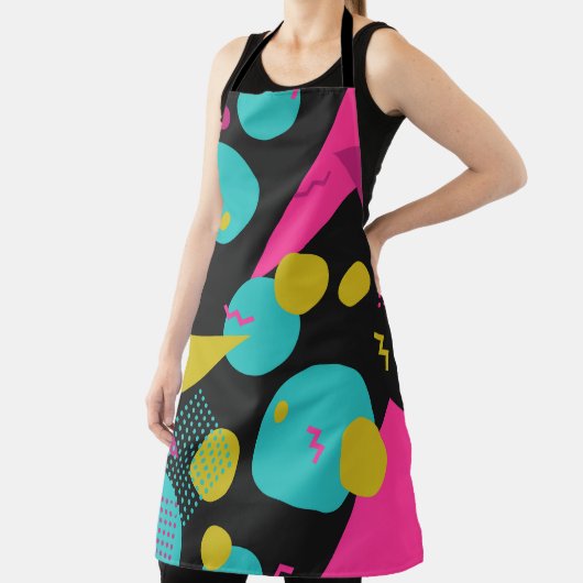 Retro 80er Memphis Geometric Design Schürze (InSitu)