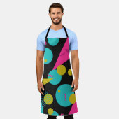 Retro 80er Memphis Geometric Design Schürze (Getragen)