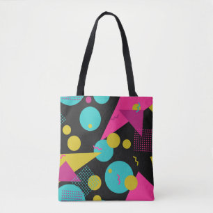Retro 80er Memphis Geometric Design Tasche