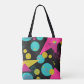Retro 80er Memphis Geometric Design Tasche (Rückseite)