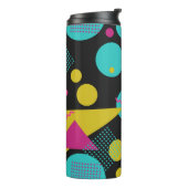Retro 80er Memphis Geometric Design Thermosbecher (Nach links gedreht)