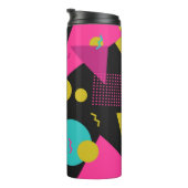 Retro 80er Memphis Geometric Design Thermosbecher (Nach rechts gedreht)