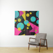 Retro 80er Memphis Geometric Design Wandteppich (Beispiel (Horizontal))