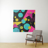 Retro 80er Memphis Geometric Design Wandteppich (Beispiel)