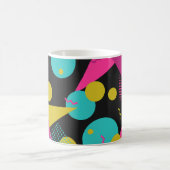 Retro-80er Memphis-Geometrie-Design Kaffeetasse (Mittel)