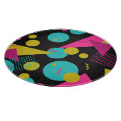Retro-80er Memphis-Geometrie-Design Schneidebrett (Ecke)