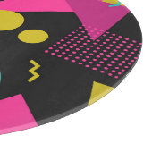 Retro-80er Memphis-Geometrie-Design Schneidebrett (Ecke)