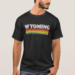Retro 80er Michigan MI Souvenir Wyoming T-Shirt
