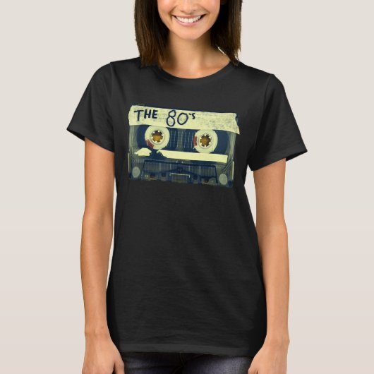 Retro 80er-Mix-Band T-Shirt (Vorderseite)