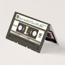Retro 80er Mix-Tape-Kassetten und -Platten