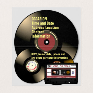 Retro 80er Mix-Tape-Kassetten und -Platten