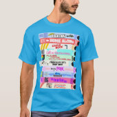 Retro 80er Movies VHS-Stapel T-Shirt (Vorderseite)