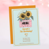 Retro 80er Music Girls Geburtstag Einladung