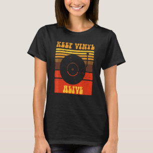 Retro 80er Music Vintag Old School Record Player T-Shirt