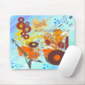 Retro 80er Musik Mousepad (Mit Mouse)