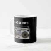 Retro‑80er‑Musik‑Tasse Kaffeetasse (Vorderseite Links)