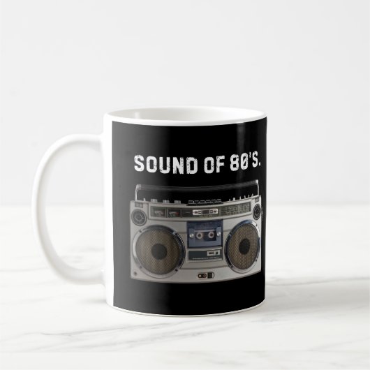 Retro‑80er‑Musik‑Tasse Kaffeetasse (Links)