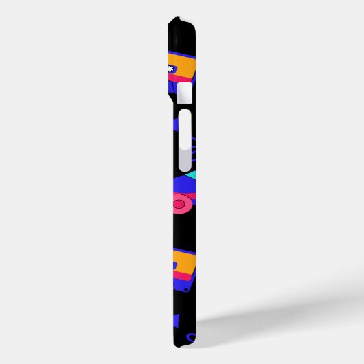 Retro 80er Muster Case-Mate iPhone Hülle (Rückseite / Links)