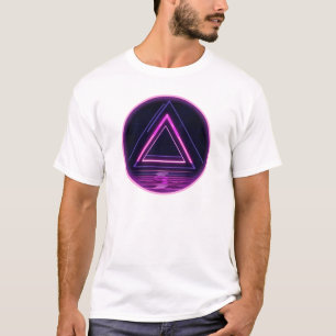 Retro 80er Neon Dreiecks T-Shirt