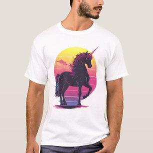 Retro 80er Neon Einhorn (1) T-Shirt