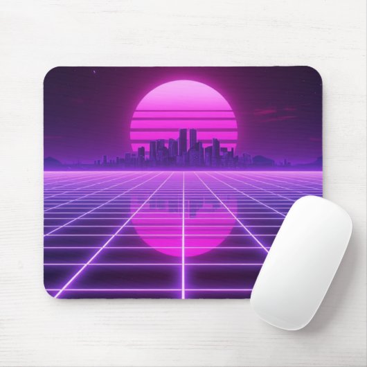 Retro 80er Neon Gel Mauspad (Mit Mouse)