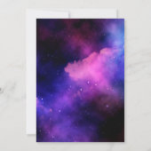 Retro 80er Neon leuchten im dunklen Sweet 16 Party Einladung (Rückseite)