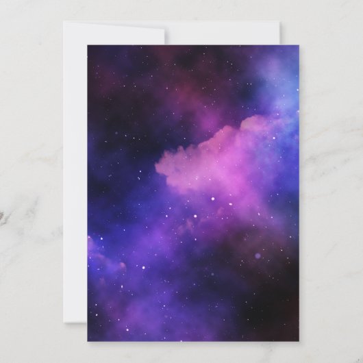 Retro 80er Neon leuchten im dunklen Sweet 16 Party Einladung (Rückseite)