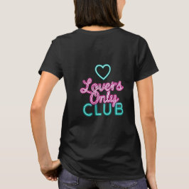 Retro-80er-Neon-Liebhaber-Only-Club-Ästhetik-Herz  T-Shirt