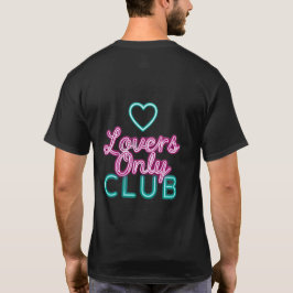 Retro 80er Neon-Liebhaber-Only-Club-Ästhetik Herz  T-Shirt