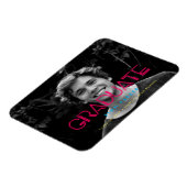 Retro 80er Neonleuchten Foto Abschluss Magnet (Linke Seite)