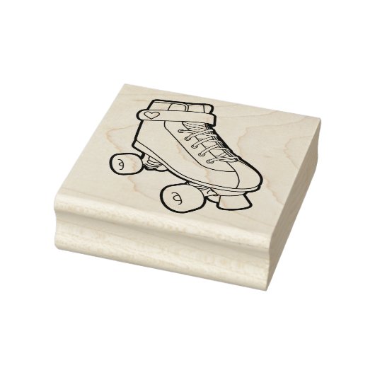 Retro 80er Niedlich Cartoon Roller Skate Gummistempel (Stempel)