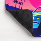 Retro 80er Outrun Sunset XL Gaming-Tischmatte Mousepad (Ecke)