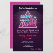 Retro 80er Party Flyer (Vorne/Hinten)