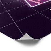 Retro 80er Party Poster (Ecke)