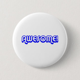 Retro 80er Phantastisch! Blau Button