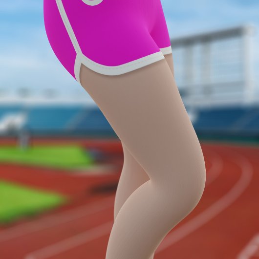 Retro 80er Pink Sport Running Shorts Leggings