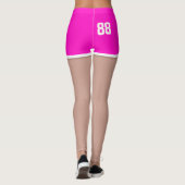 Retro 80er Pink Sport Running Shorts Leggings (Rückseite)