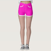 Retro 80er Pink Sport Running Shorts Leggings (Vorderseite)