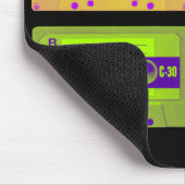 Retro 80er Pop Art Kassetten Mousepad (Ecke)