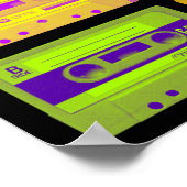 Retro 80er Pop Art Kassetten Poster (Ecke)