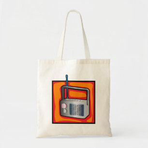 Retro-80er-Pop-Art-Radio Vibrant Vintage Tragetasche