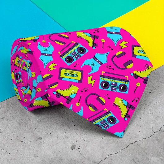 Retro-80er-Popkultur-Schlips nach Maß Krawatte