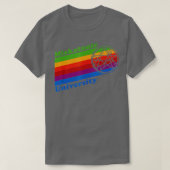 Retro 80er Rainbow Miskatonic University and Symbo T-Shirt (Design vorne)
