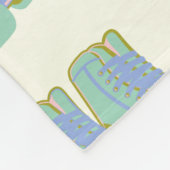 Retro 80er Roller Skate Muster Pastel Skater 90er Fleecedecke (Ecke)