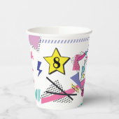 Retro 80er Roller Skate Party Papierbecher (Links)
