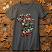 Retro-80er-Rollschuh-T-Shirt