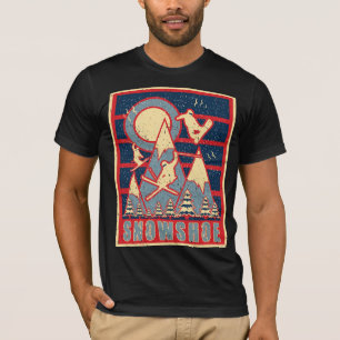 Retro 80er Schneeschuhski T-Shirt